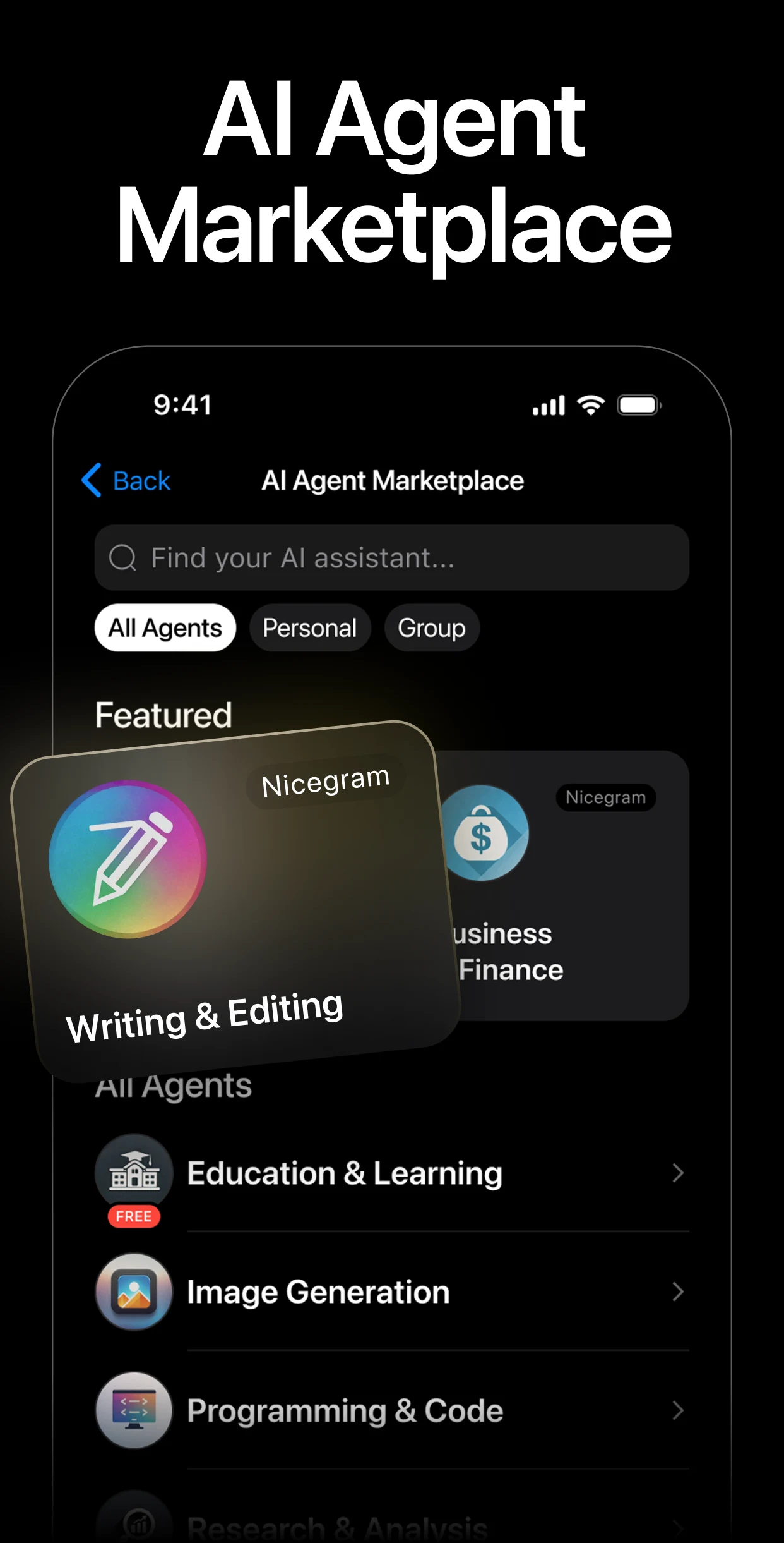 Nicegram: AI x Dual Telegram screenshot